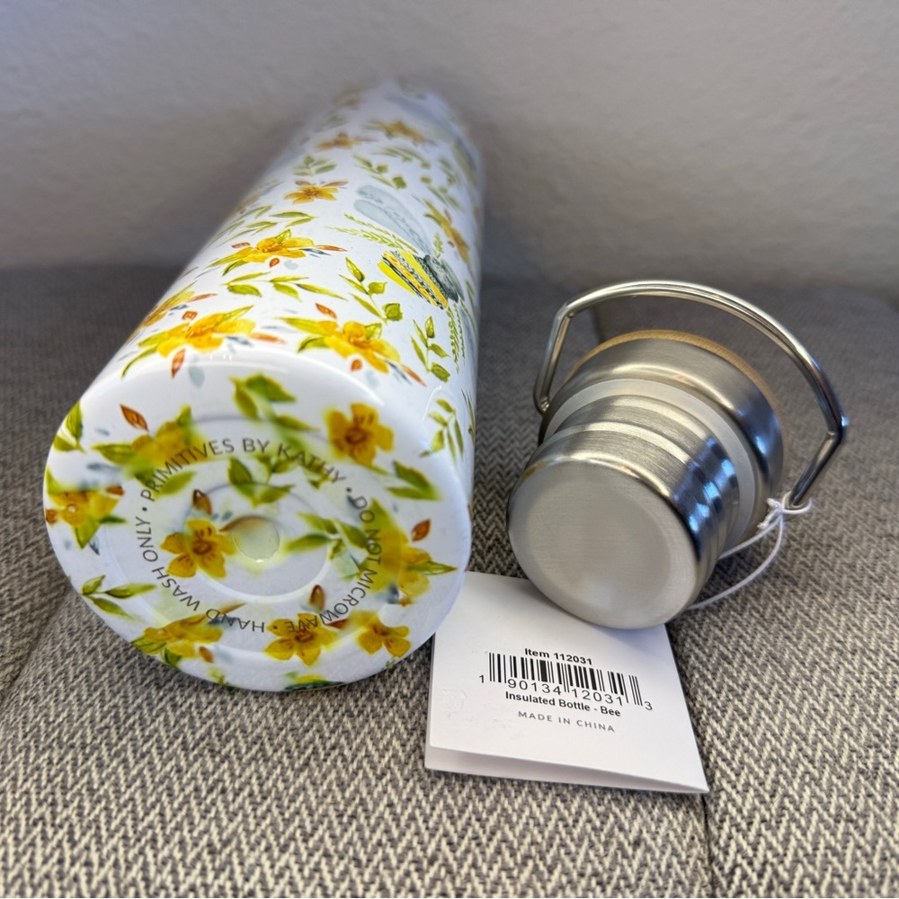 Stainless Steal Tumbler - Bee and Floral Design, 25oz — Primitives By Kathy - Picture 7 of 13